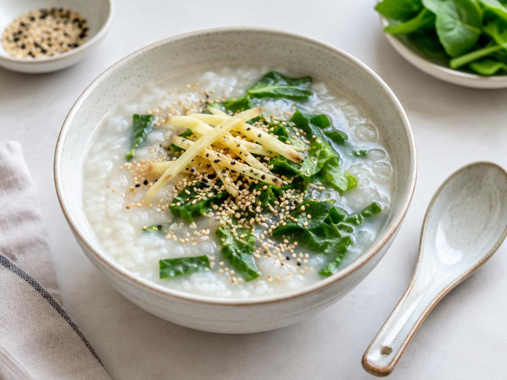 Congee dish, illustrative