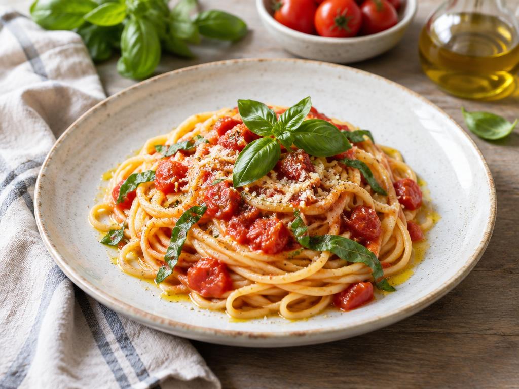 Pasta dish, illustrative