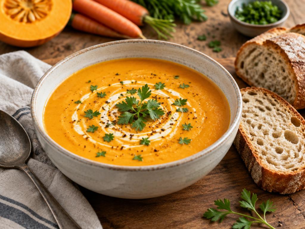 Soup dish, illustrative